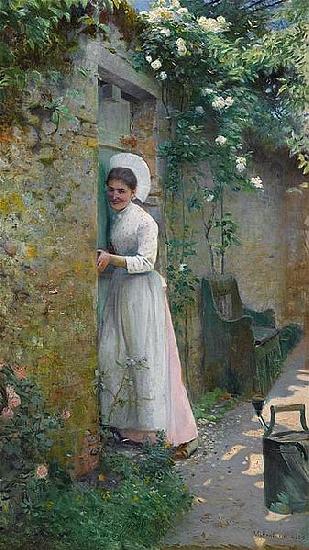 Frank Crawford Penfold By the Garden Door France oil painting art